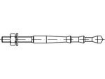 Anchor rod, long version FHB II-A L M 20x210/150 fischer Highbond