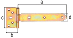 Cross hanger light 192 mm, galvanised GAH 310615