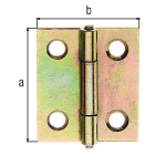 Hinge 70x35 mm, narrow rolled GAH 345402