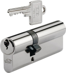 Profile cylinder PZ 8812 N 35/40 mm w. GF, nickel-plated BKS