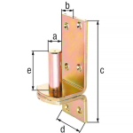 DI hook on plate 20x60x167 mm, fzn. GAH 311308