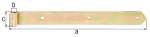 Ladenband, halbschwer 400x13x40 mm verz. GAH 313869