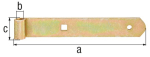 Shop belt, light 400x10x30 mm galvanised. GAH 313692