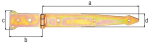 Throwing hanger, heavy 500x63 mm, galvanised. GAH 315443