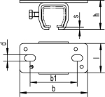 Ceiling mounting sleeve No. 602, galvanised Helmet