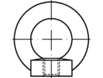 Ringmutter M 20 DIN 582 C15E verzinkt Ausgabe 2003-08
