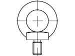 Eyebolt M 14 DIN 580 C15E galvanised Edition 2003-08