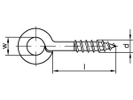 Ringschraube Art. 1 40x14 mm verzinkt