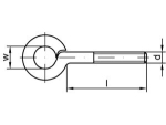 Eyebolt Art. 48 M 6x30 mm galvanised
