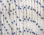 Sheeting white-blue PES dm 8 mm Polyester