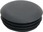 Stoppen voor ronde buizen 38 mm zwart, wanddikte 1-2 mm SL 38 met halfronde lamellen