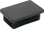 Stopfen mit Lamellen 60x30 mm schwarz Wandst. 1,5-2 mm, 7511