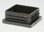 Stopper met schijven 70x70x5 mm zwart Wanddikte 5 mm, 7470/5