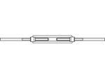 Spanschroef DIN 1480 met AE M 12x125 mm, onbewerkt
