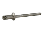 Blindniete, Edelstahl A2/Edelstahl A2 SK 4x10 mm, Klemmbereich 4,5-6,5 Edelstahl VVG, ALFO
