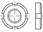 Sleufmoer DIN 981 M 140x2 mm, KM 28 Staal
