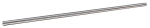 Lineaire as LJM 25h6 x 1000 mm met afgeschuinde rand ind. gehard en geslepen