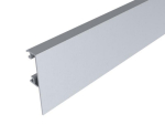 Aluminium clip-on deksel 1700x65mm roestvrijstalen effect Helm