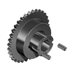 Kettenrad simplex, für Taper-Buchse 16B-1 1"x17 mm, Z=27 TB 2517