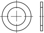 Stützscheibe DIN 988, blank SS 35x45x2,5 mm