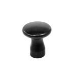 Knop plat GN 75-16-M5-D Binnendraad, gepolijst staal