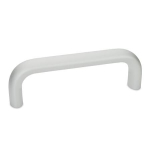 Rechte booggreep GN 565-26-160-EL Geanodiseerd aluminium
