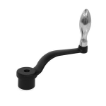 Crank handle cranked DIN 468-315-B20-F Bore, handle fixed