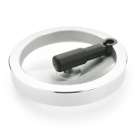 Handwiel met omkeerbare handgreep GN 322.3-125-B12-R Gat zonder groef