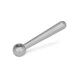 Tapered handle angled DIN 99-50-M6-N-NI Stainless steel, female thread