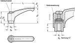 Klemmhebel verstellbar GN 602-95-M12-OS Elesa 240037-C2
