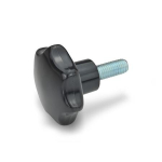 Sterngriffschraube GN 6336.4-SK-80-M16-50 PF schwarz