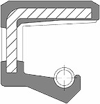 Wellendichtring 24x35x7 A NBR