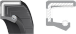 radial shaft seal 55x80x10/8 BAUM4X7 75 FKM 585, Simrit