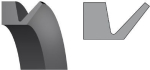 V-ring VA 130 / 125-135 mm NBR