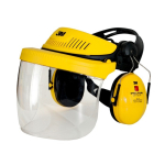 Kopfschutzkombination G5V5FH51 Visier klar, gelb EN352-1/3, SNR=26 dB 3M Peltor