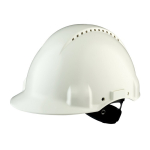 Safety helmet G3000 with ratchet, white 3M