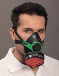 Atemschutz-Halbmaske ohne Filter mit Gewinde 95 mm DIN EN140, Ekastu Polimask 230