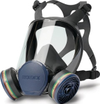 Full-face respirator mask, reusable Size M, gas filter, particle filter EN136:1998 Class II MOLDEX 9002