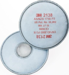 Particle filter with activated carbon EN143, 3M 2138 P3R