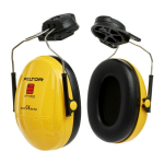 Optime I hearing protection Capsule yellow, for Baumeister hard hat EN352-1/3, 3M Peltor