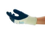 Nitrile gloves Size 10 partially coated blue Ansell ActivArmr Hycron 27-600
