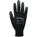 Fijn gebreide handschoenen Maat 10, zwart, PU gecoat EN388 Cat.II