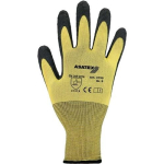Latex-Feinstrickhandschuhe Gr.7, gelb, teilbeschichtet EN388 Kat.II
