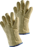 5-vingerige handschoen Aramide stof Maat 10, 300 mm, 500 g/m² tot 500°C Jutec, snijbestendig