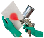 Nitrile gloves velour Size 9 green, EN 388/374 Cat III KCL 730 Camatril