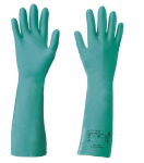 Nitril handschoenen velours Maat 10 groen, EN 388/374 Cat III KCL 732 Camatril