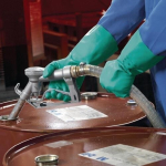 Handschoenen nitril chemische bescherming FDA Maat 9 L=330 mm herbruikbaar groen Ansell AlphaTec Solvex 37-675