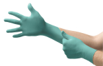 Handschuhe Einweg Neopren L=240 hellgrün puderfrei Ansell NeoTouch 25-101 100er Box