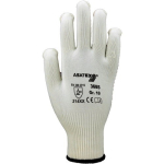 Fine knit gloves Size 9, white, red studs EN388 Cat.II