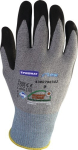 Nitrile gloves Size 10, black, nitrile-coated with studs, EN388, Cat.III, Now Flex N
